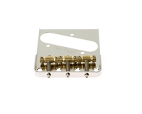 Gotoh Tele Bridge Nickel with Cut Away "In Tune" Brass Saddles BS-TC1SN