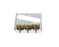 Gotoh Tele Bridge Chrome "In Tune" Brass Saddles BS-TC1N