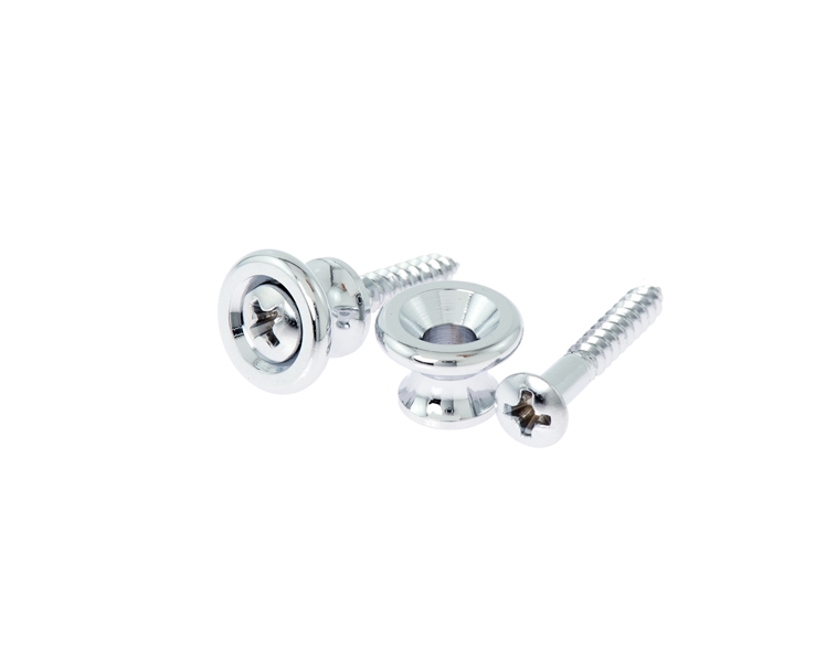 Gotoh Gibson Replacement Strap Buttons Chrome