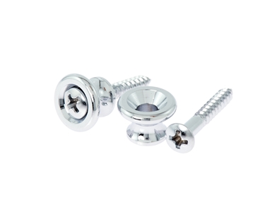 Gotoh Gibson Replacement Strap Buttons Chrome