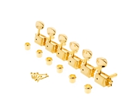 Kluson 6 In Line Set Of Tuners No Logo Right Handed Gold