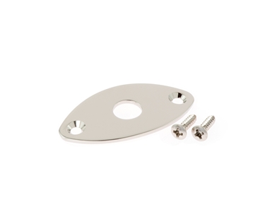 Gotoh Football Jack Plate Rounded Corners Nickel