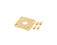 Gotoh Square Jack Plate Rounded Corners Gold