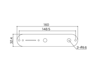 Gotoh Tele Control Plate Chrome