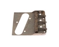 De-Shined Gotoh Tele Bridge Nickel with Cut Away "In Tune" Brass Saddles BS-TC1SN