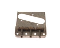 De-Shined Gotoh Tele Bridge Nickel with Cut Away "In Tune" Brass Saddles BS-TC1SN