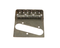 De-Shined Gotoh Tele Bridge Nickel with Cut Away "In Tune" Titanium Saddles TI-TC1SN