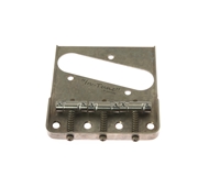 De-Shined Gotoh Tele Bridge Nickel with Cut Away "In Tune" Titanium Saddles TI-TC1SN