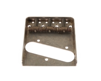 De-Shined Gotoh Tele Bridge Nickel with "In Tune" Brass Saddles BS-TC1N