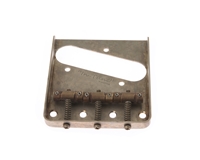De-Shined Gotoh Tele Bridge Nickel with "In Tune" Brass Saddles BS-TC1N