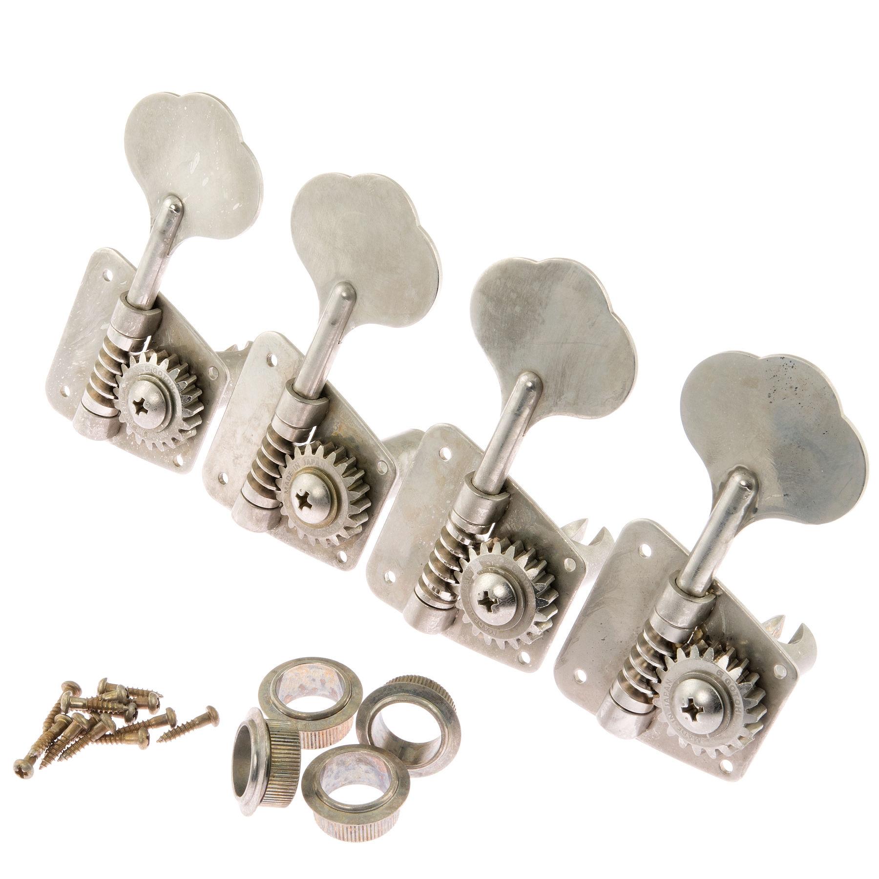 Vintage Relic Gotoh Bass Tuners FB30 4 Nickel Aged