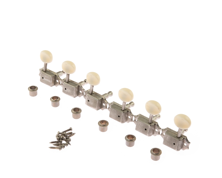 Vintage Relic Kluson 3 Per Side Oval Button - Double Line Tuners  