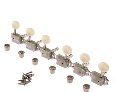 Vintage Relic Kluson 3 Per Side Oval Button - Double Line Tuners  