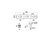 Vintage Relic Kluson 3 On a Plate