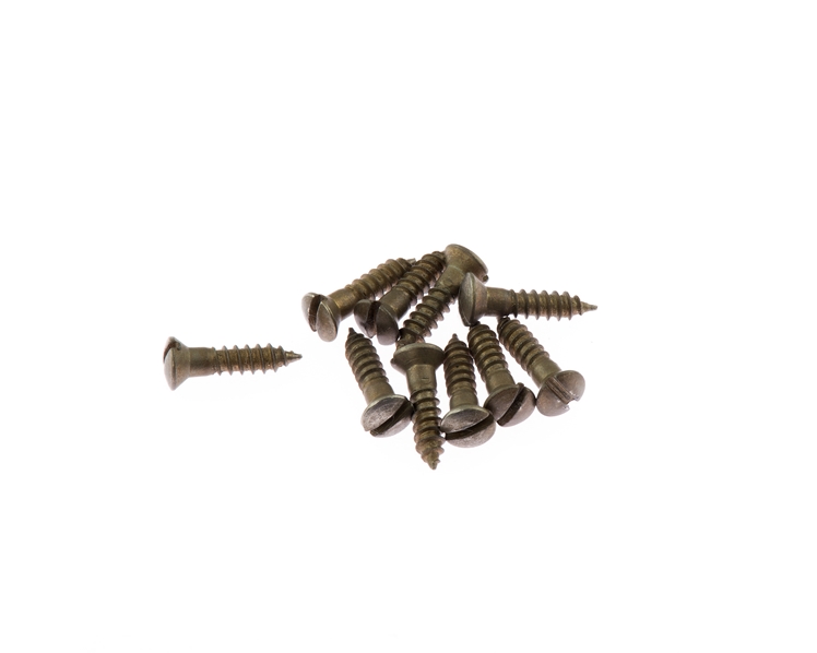 Vintage Relic De-Shined Strat/Tele Pickguard Screws Slot Head