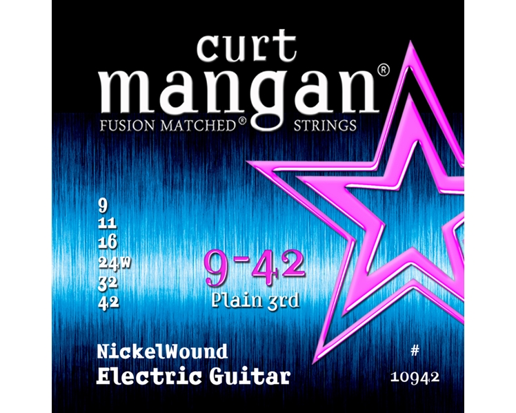 Curt Mangan 9-42 Nickel Plated Guitar Strings