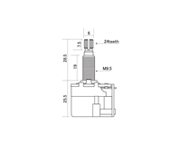 CTS 500K DPDT Push-Pull Pot Long Shaft