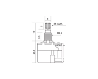 CTS 500K DPDT Push-Pull Pot