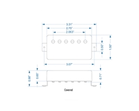Lollar Imperial Humbucker F-Spaced Bridge 4 Conductor Aged Nickel 