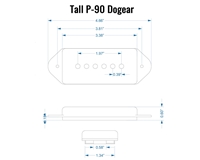 Lollar P-90 Dog Ear Bridge Stock Wind