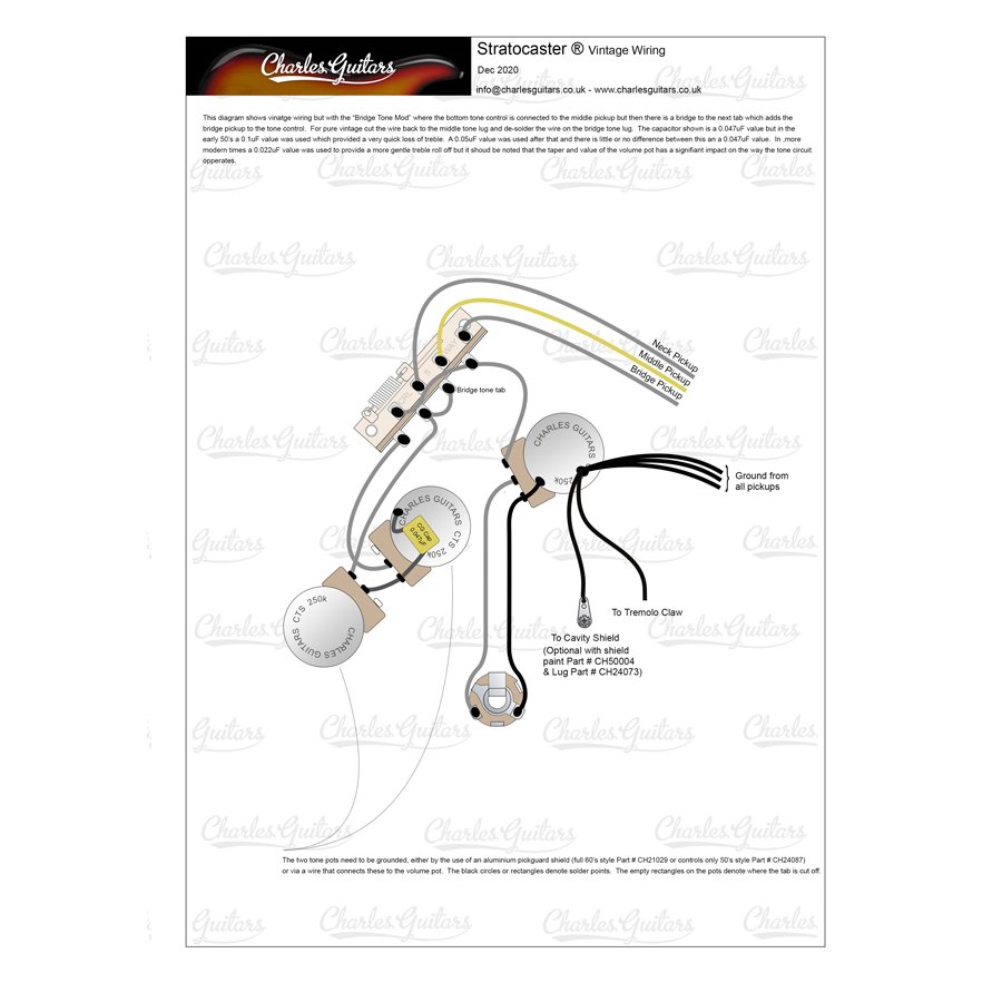 Strat 5 Way Standard Wiring