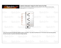 Callaham Bridge Top Plate For Vintage Strat 