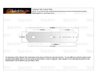 Callaham Tele Control Plate Pre Wired + Options