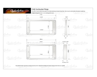 CAB M-69 PAF Humbucker Mounting Rings Black
